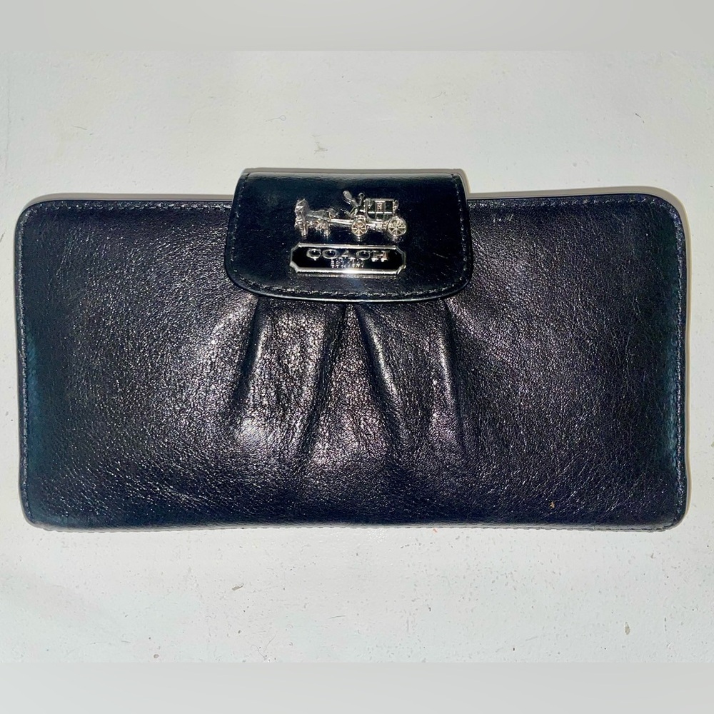 Coach Black Leather Wallet